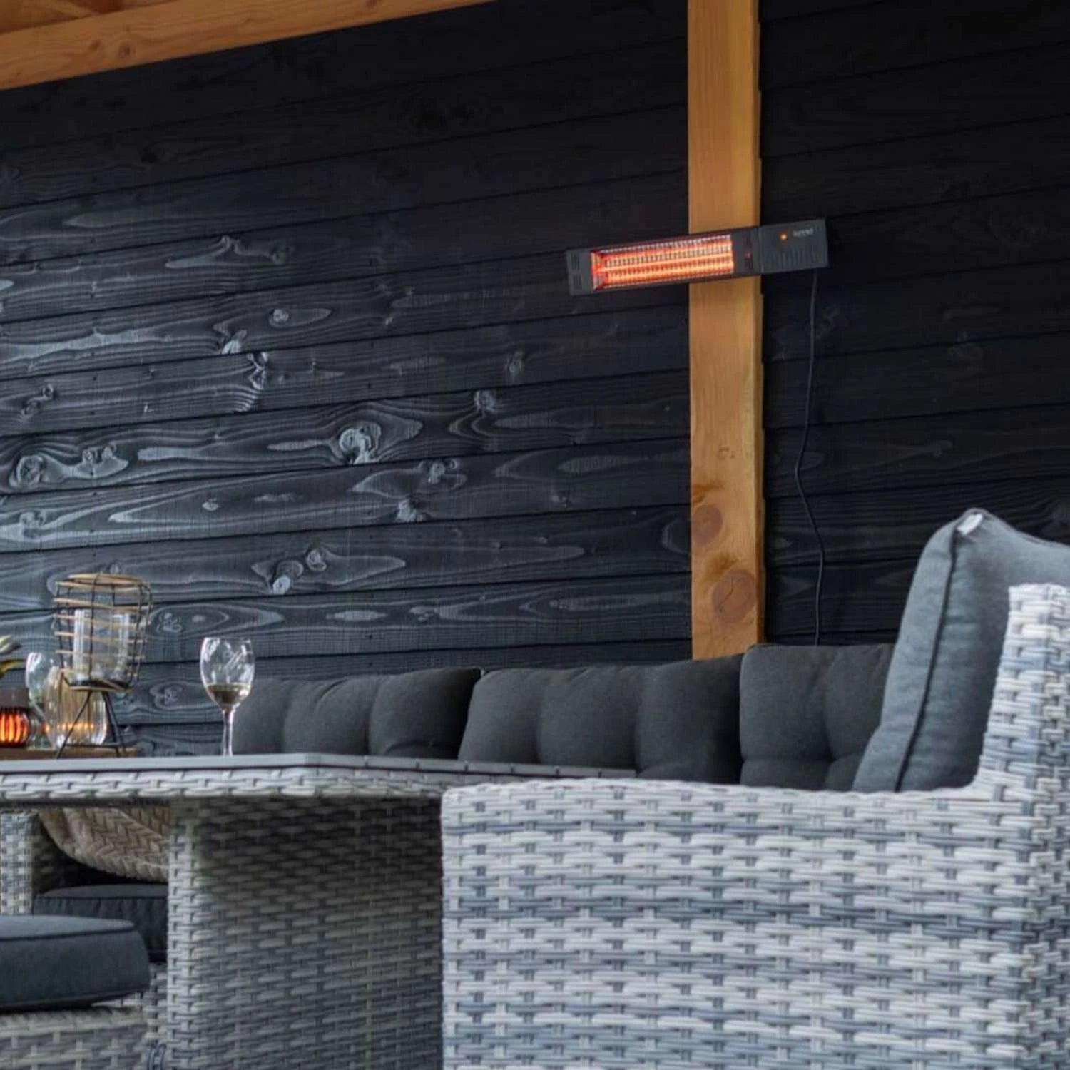 Fortuna calefactor de terraza mural 1500W