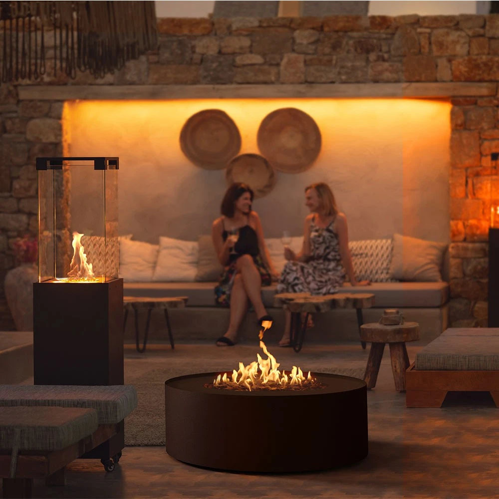 Planika Galio Star Black Outdoor Gas Fireplace