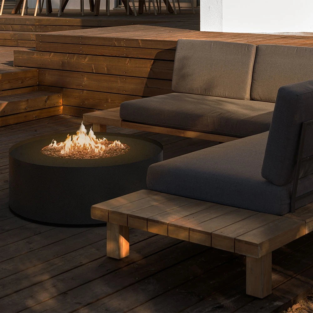 Planika Galio Star Black Outdoor Gas Fireplace