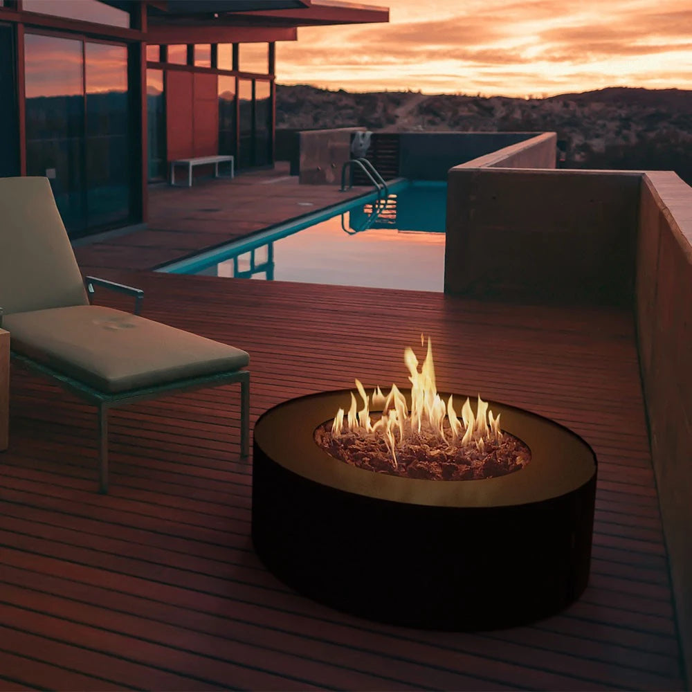 Planika Galio Star Black Outdoor Gas Fireplace