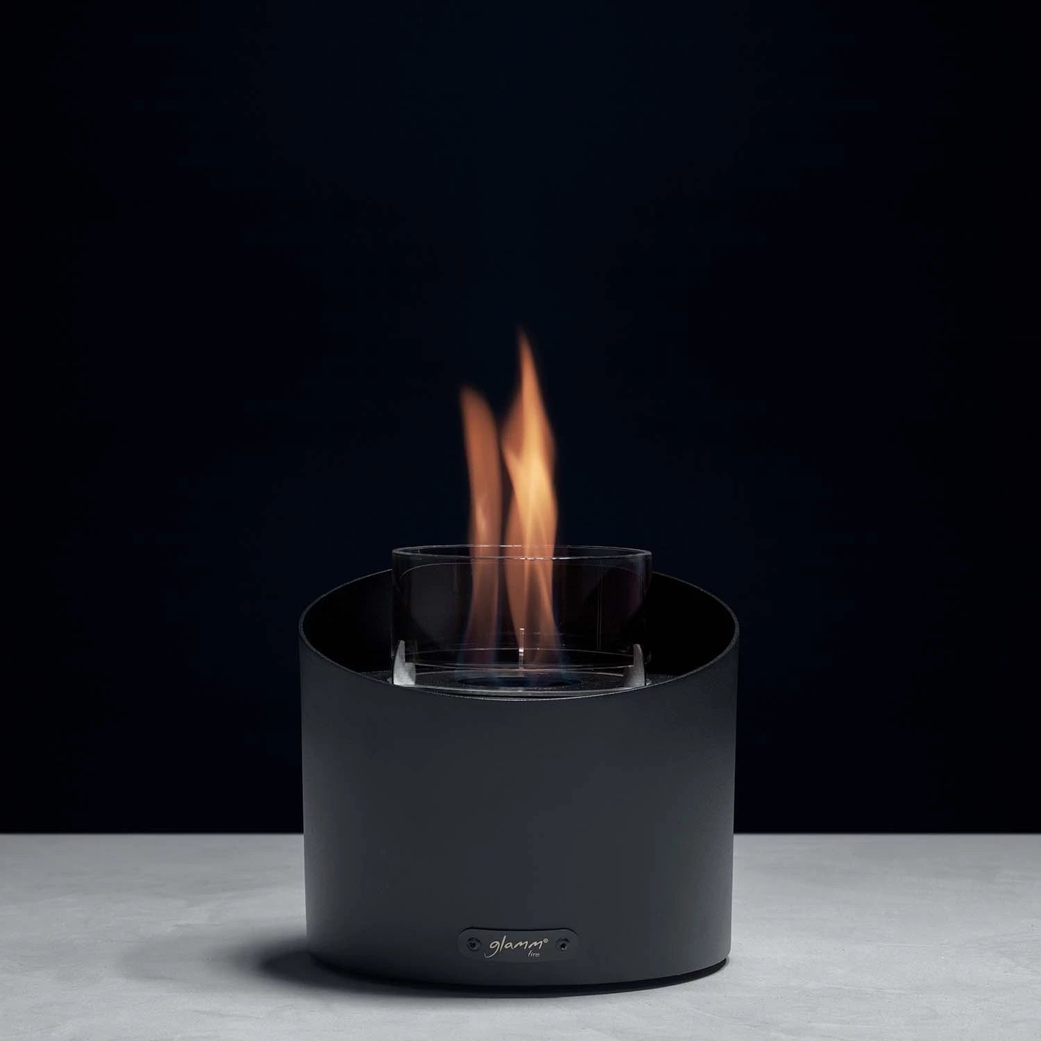 Contour Table Fireplace - Black GlammFire