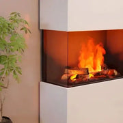 Panel de vidrio Glow Fire para chimeneas de vapor de agua