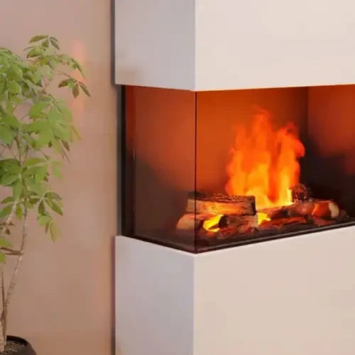 Panel de vidrio Glow Fire para chimeneas de vapor de agua
