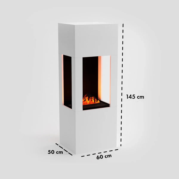 Chimenea híbrida Böll – Blanco