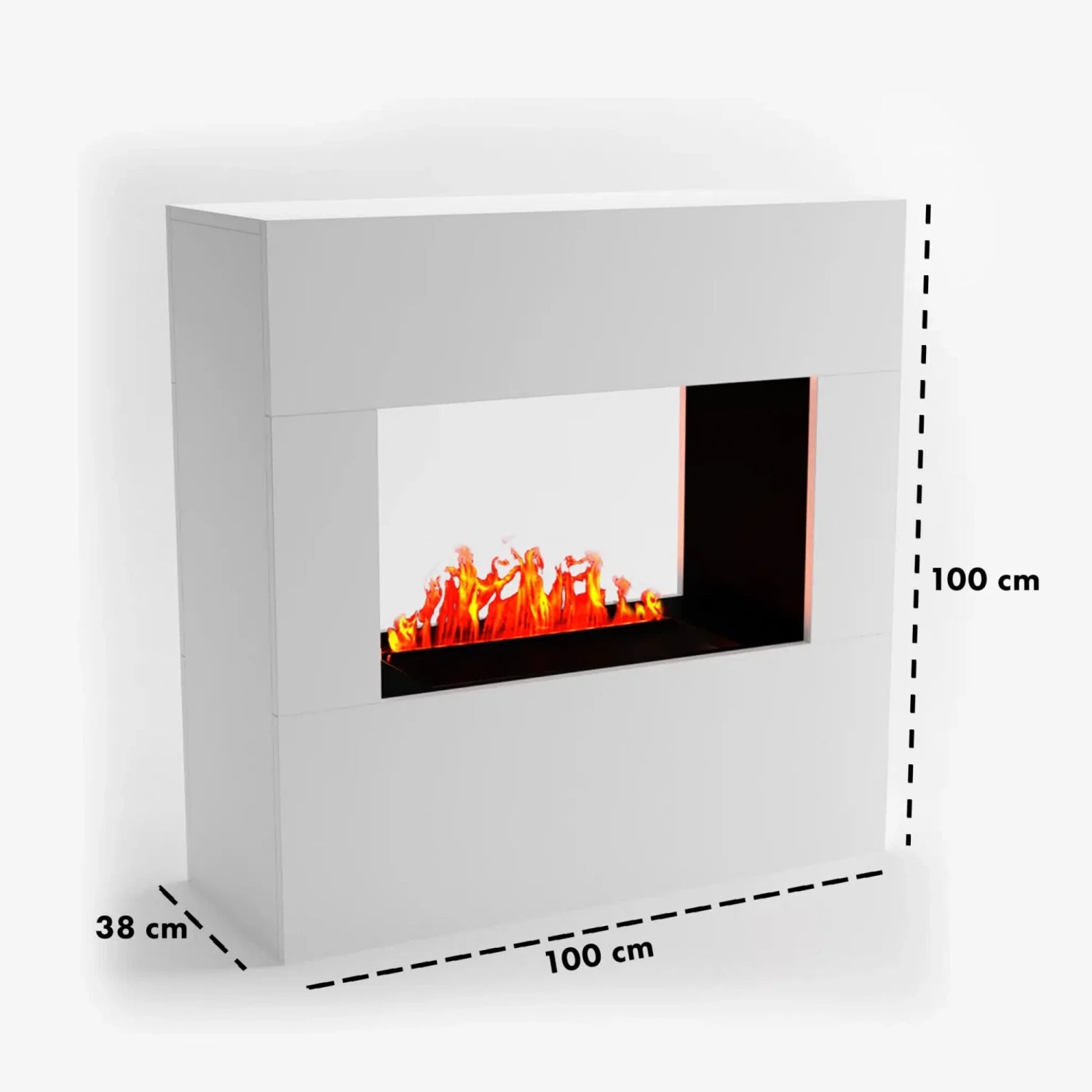 Chimenea híbrida Goethe – Blanco
