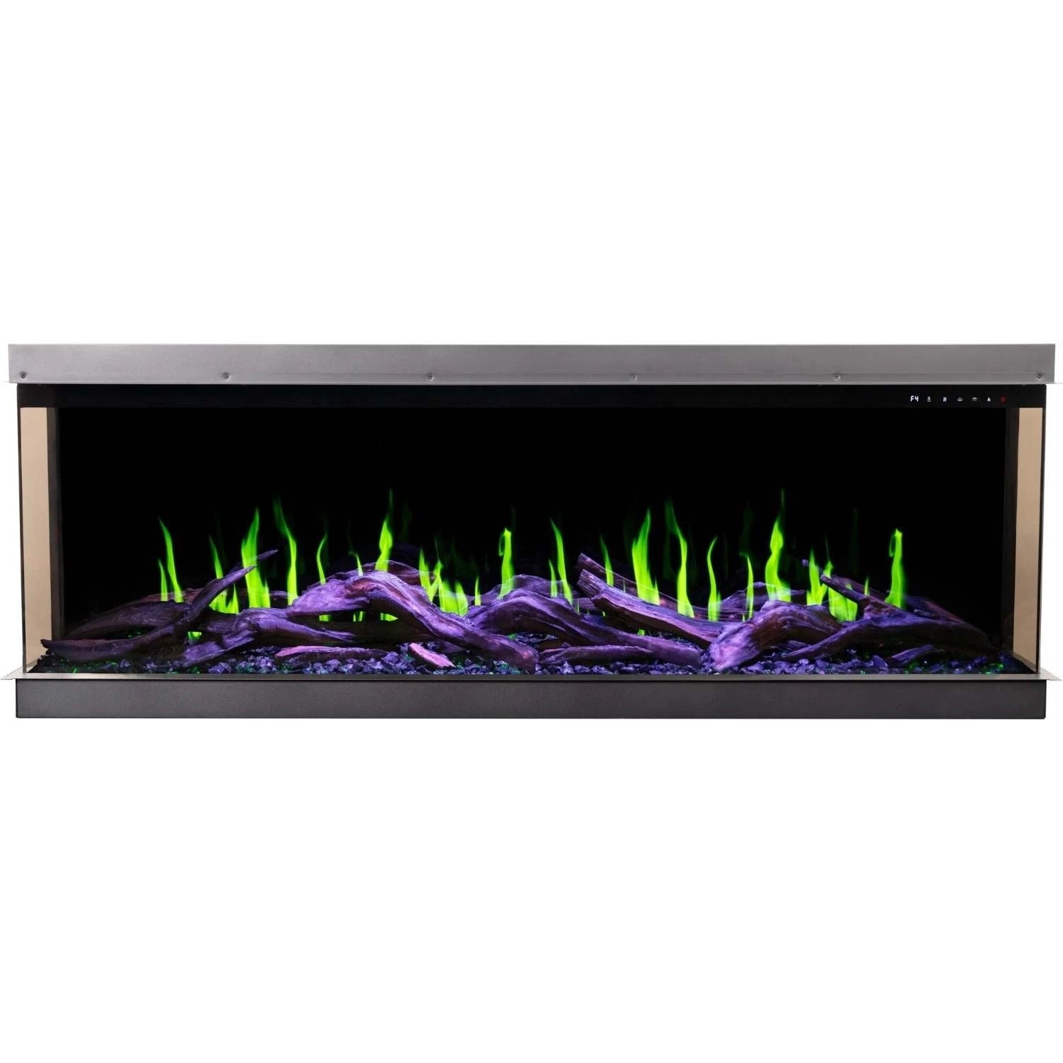 Chimenea Eléctrica Dorada de 193 cm