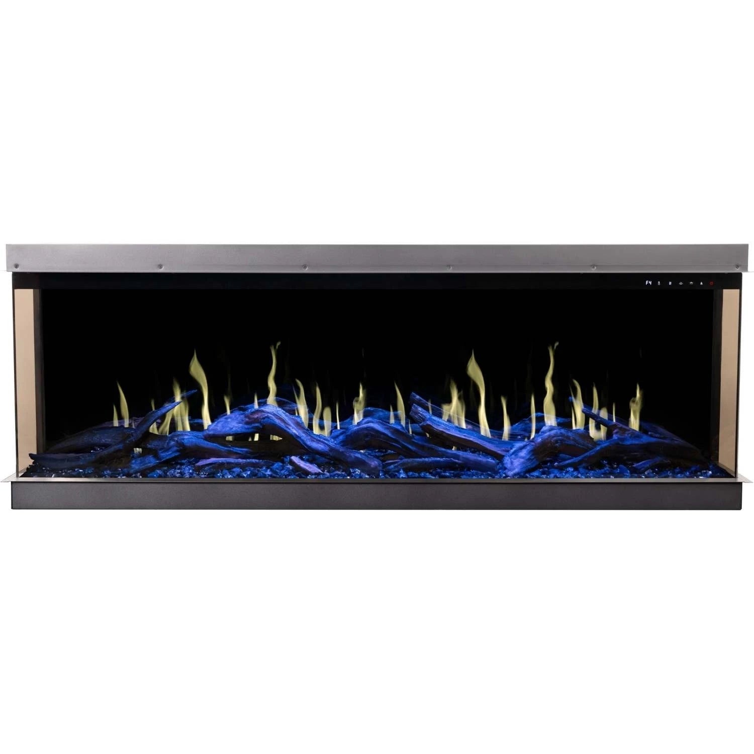 Chimenea Eléctrica Dorada de 193 cm