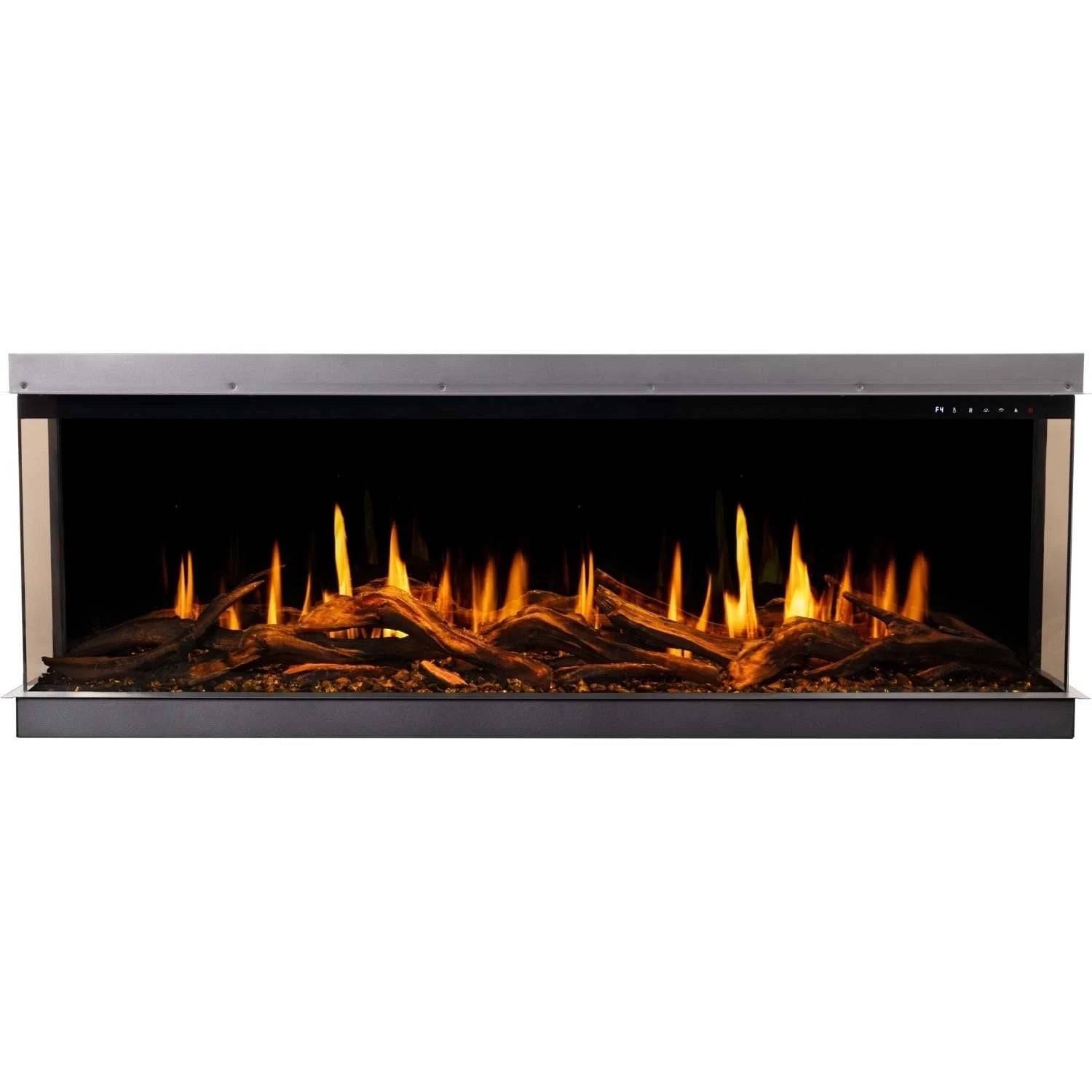 Chimenea Eléctrica Dorada de 193 cm