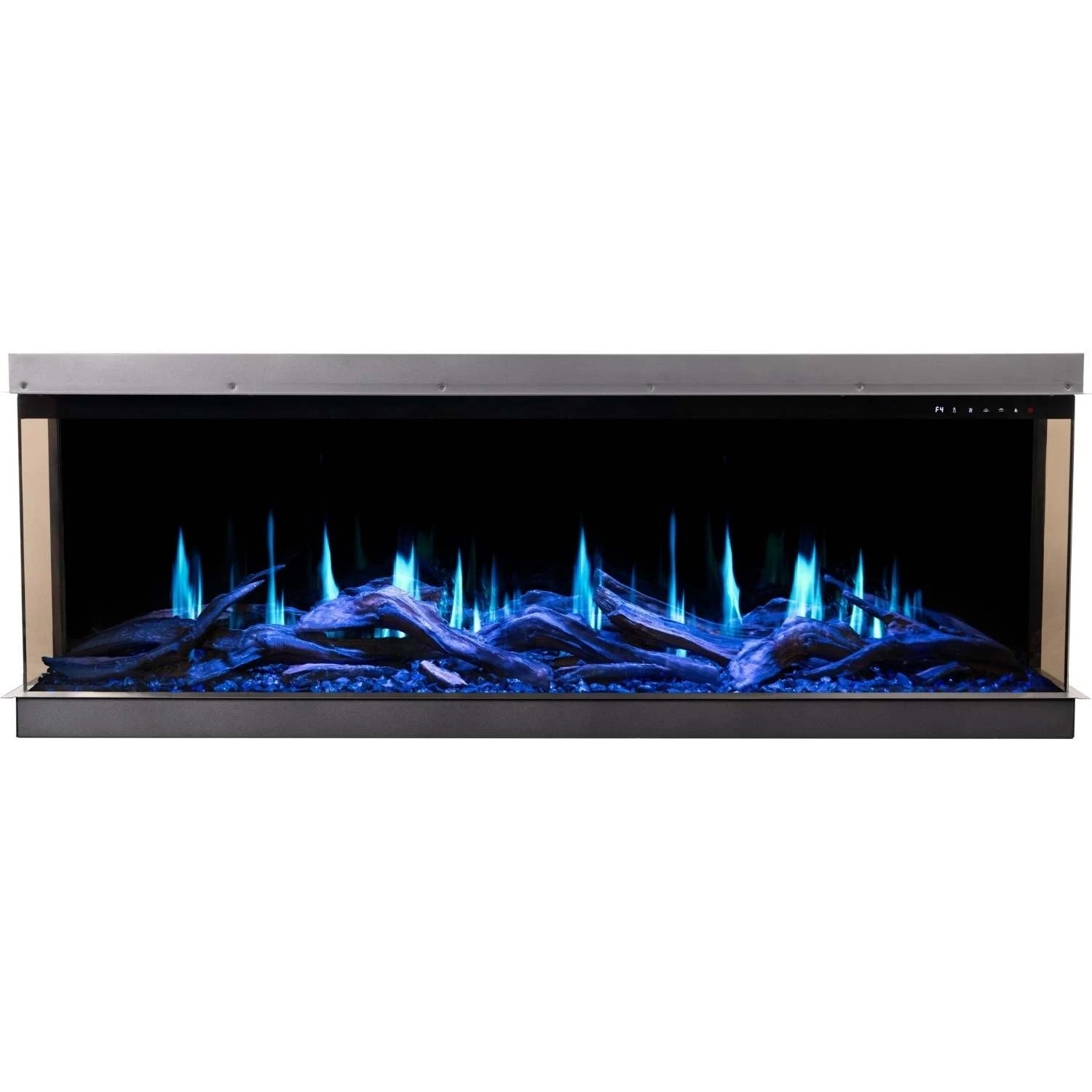 Chimenea Eléctrica Dorada de 193 cm