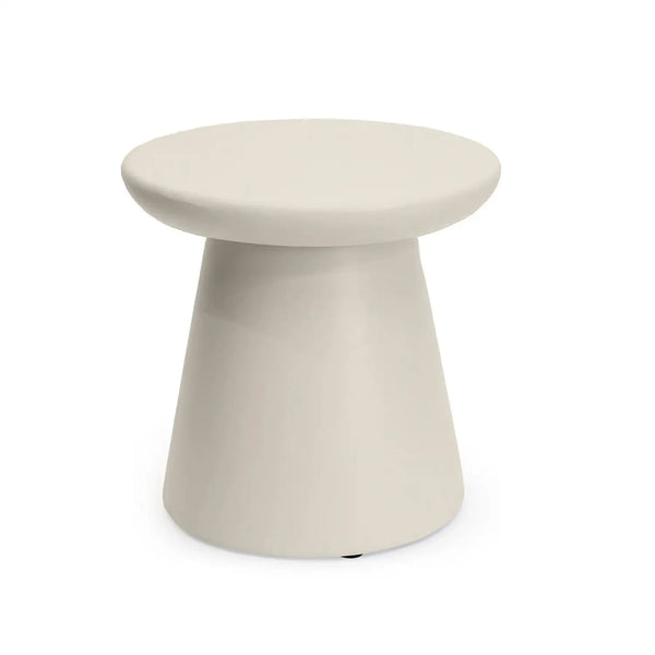 Happy Cocooning Side Table Round oyster beige composite outdoor table