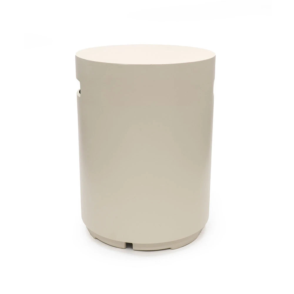 Happy Cocooning Enclosure Round oyster beige composite gas bottle cover