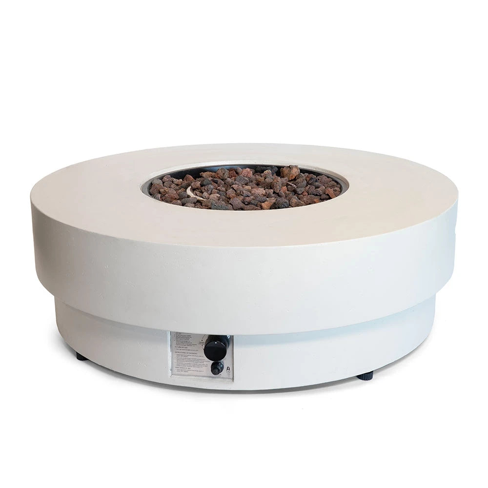 Estate Round 105 Oyster Beige - Mesa de Gas