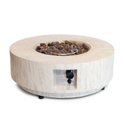 Estate Round 76 Travertino - Mesa Chimenea de Gas