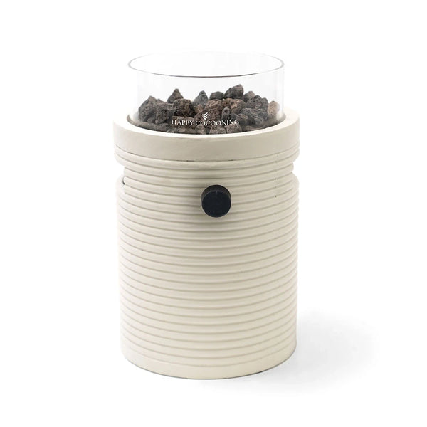 Lumi Groove Oyster Beige - Chimenea de Gas de Sobremesa