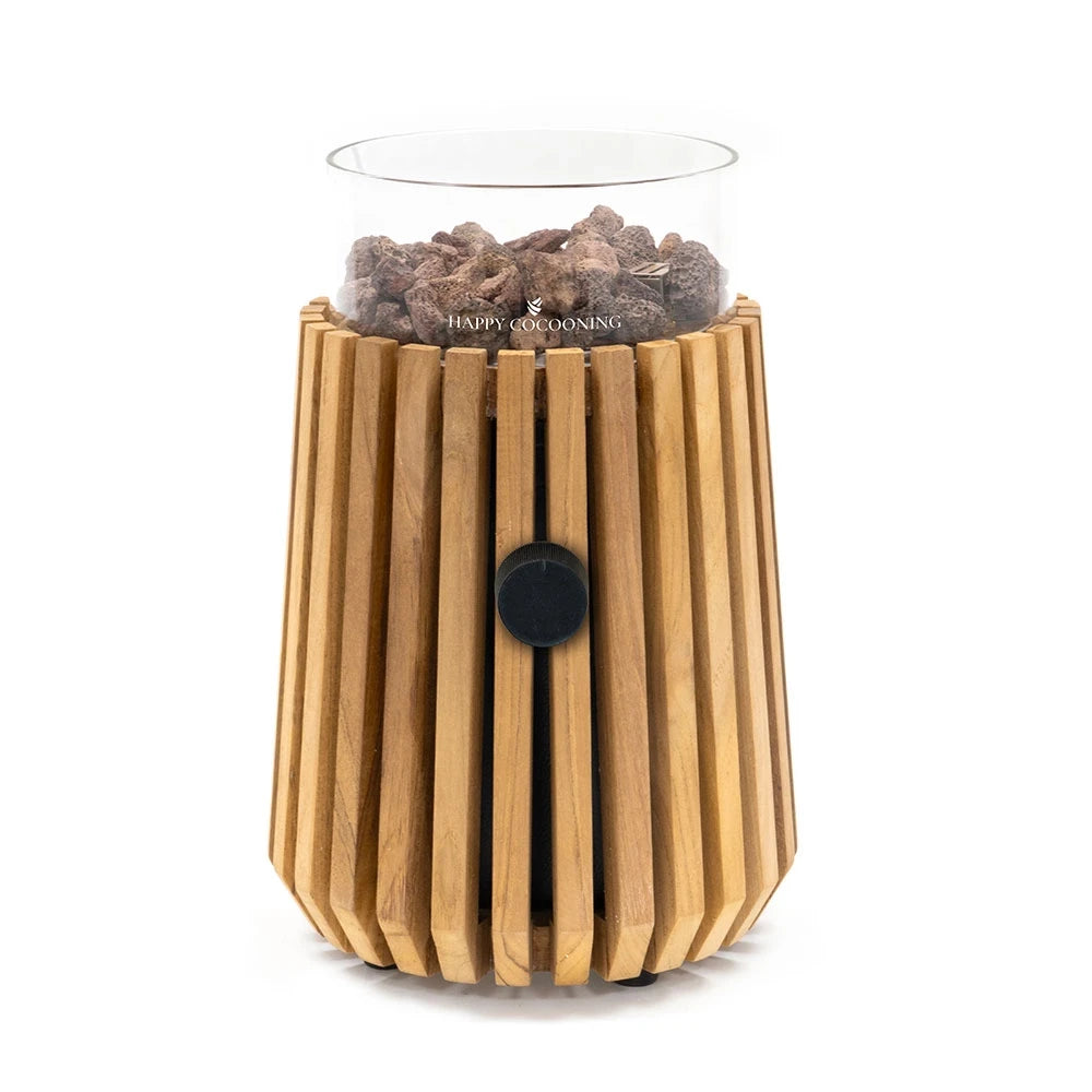 Lumi Lagune Teak - Chimenea de Gas de Sobremesa