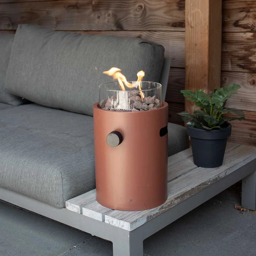 Lumi Coral Red - Chimenea de Gas de Sobremesa