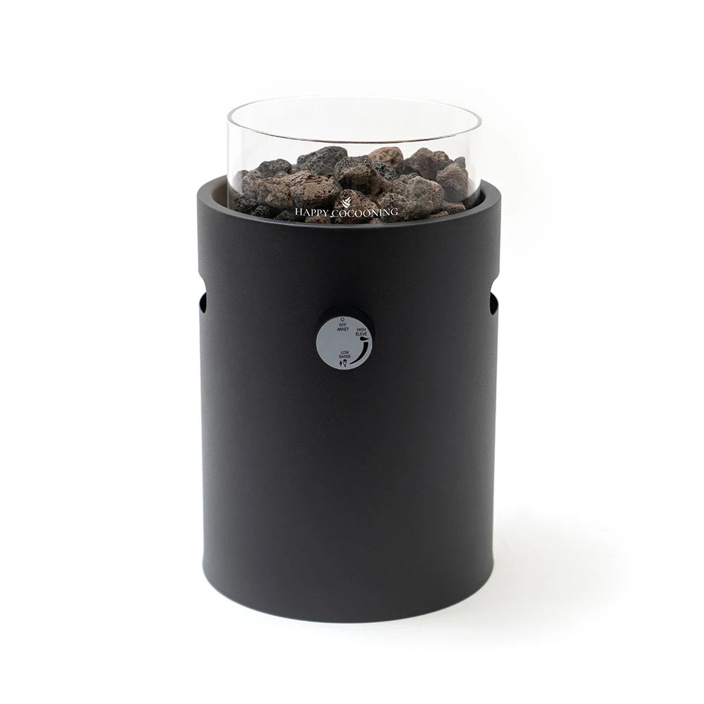 Lumi Nordic Black - Chimenea de Gas de Sobremesa