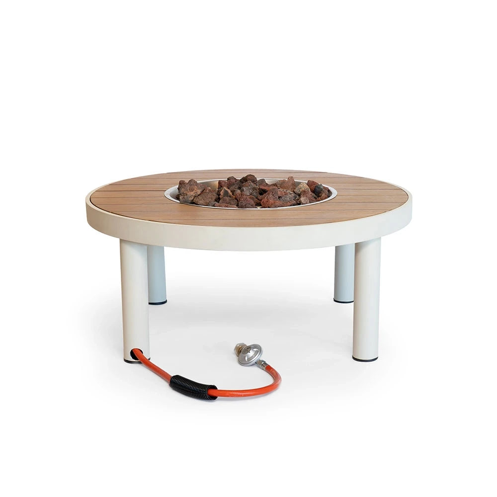 Riviera 80 Oyster Beige - Mesa Chimenea de Gas