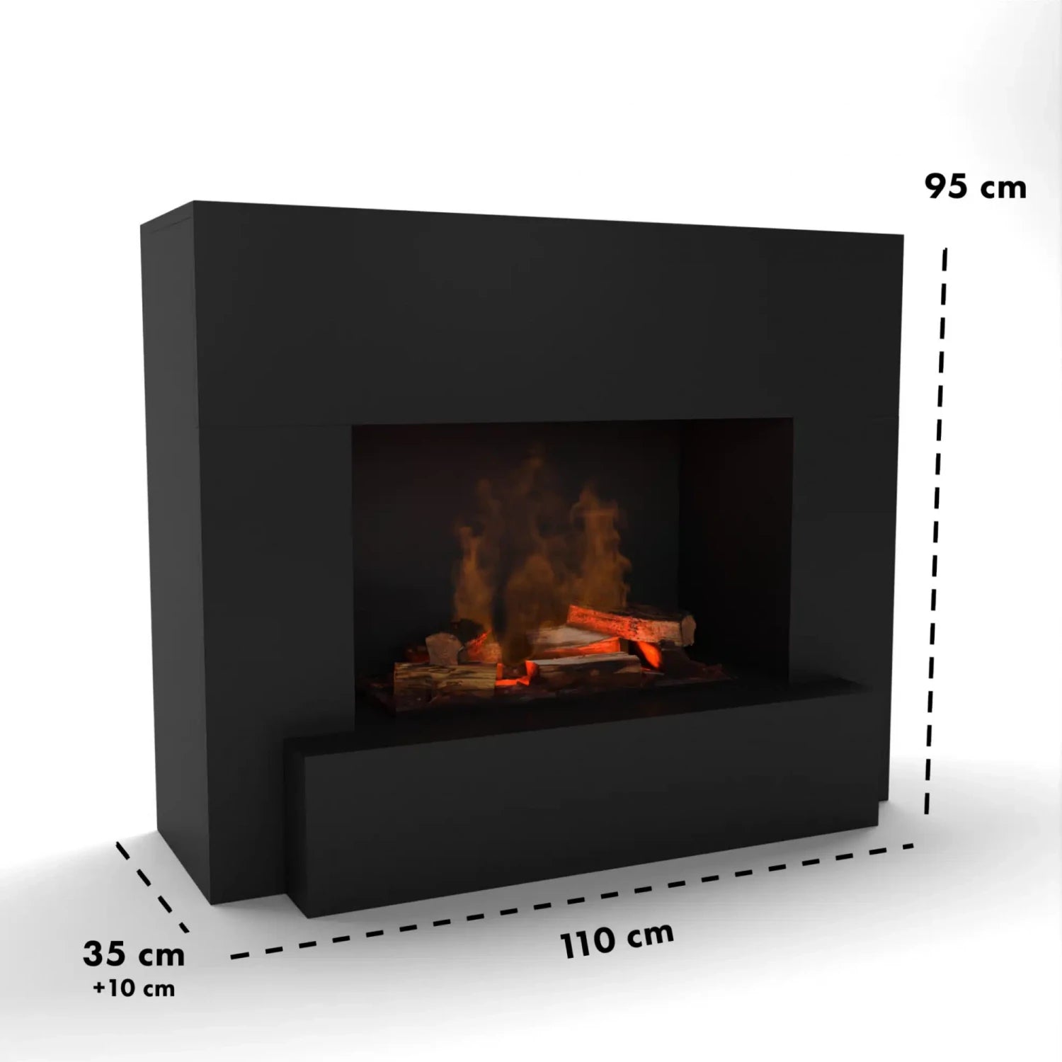 Chimenea híbrida Hauptmann – Negro