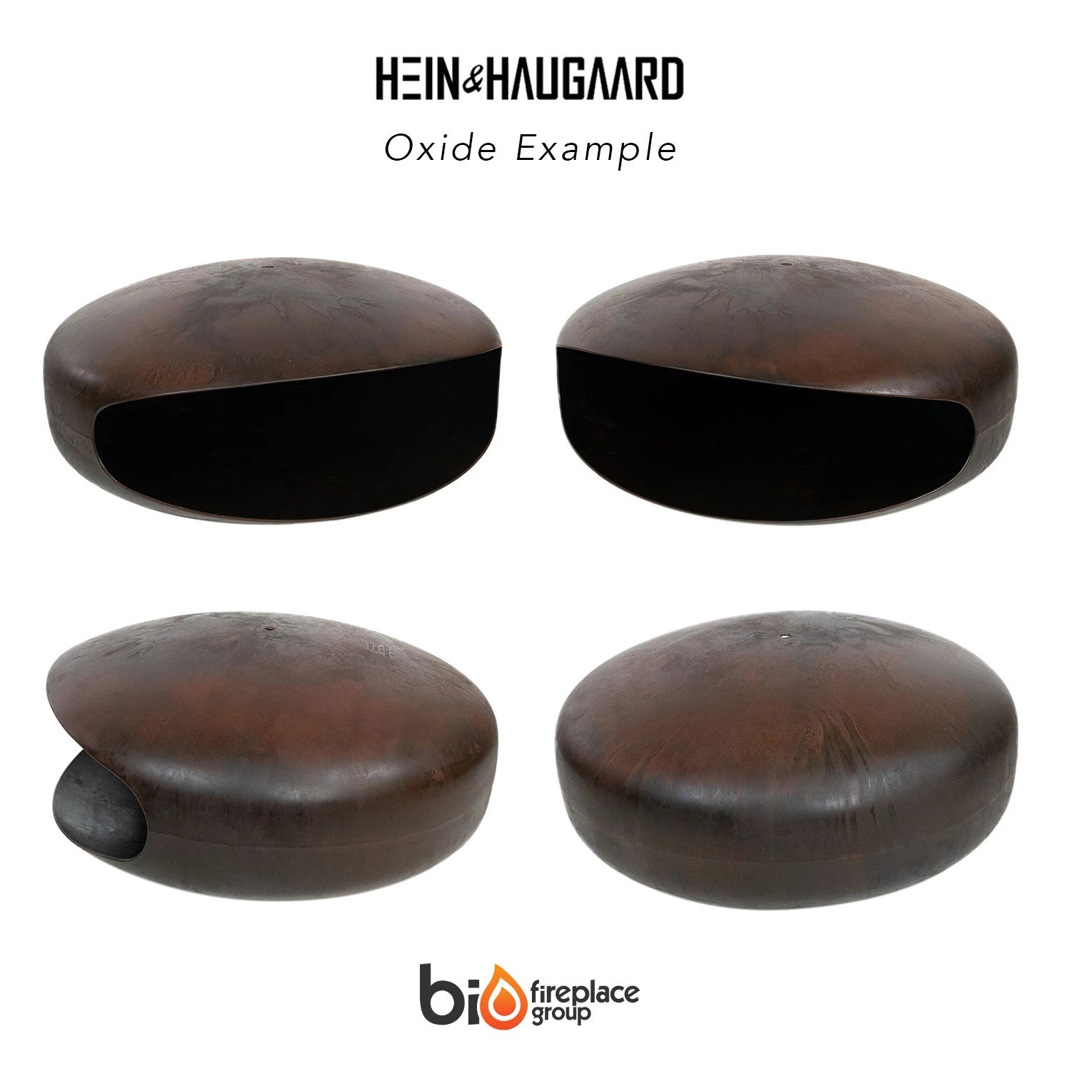Hein and Haugaard Oxide UFO-60 ceiling-mounted bio fireplace