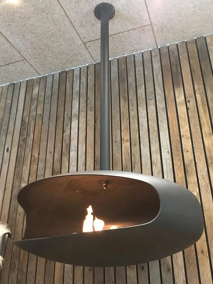 Hein & Haugaard ceiling hanging fireplace