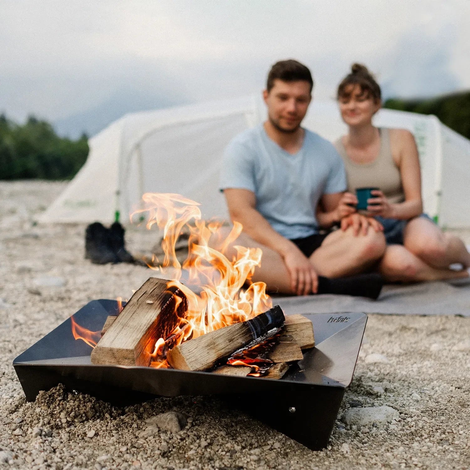 Höfats TRIPLE 65 Fire Pit with Grilling Functions