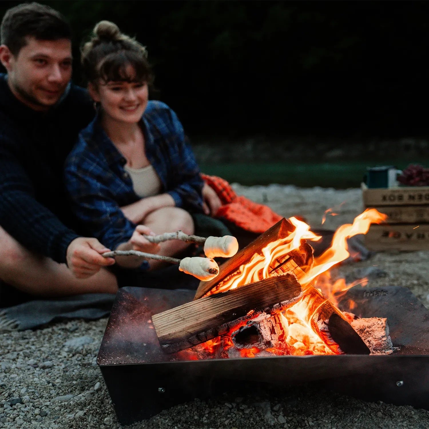Höfats TRIPLE 65 Fire Pit with Grilling Functions