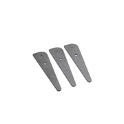 3 metal feet for the Höfats TRIPLE 90 fire pit that elevate the fire pit and protect the surface underneath from heat.