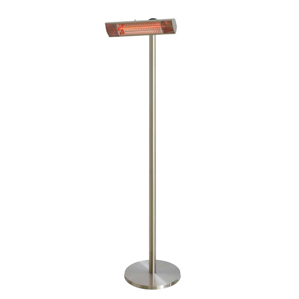 Calefactor de patio eléctrico de suelo 1500 W, GT, plateado
