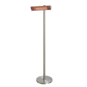 Calefactor de patio eléctrico de suelo 1500 W, GT, plateado
