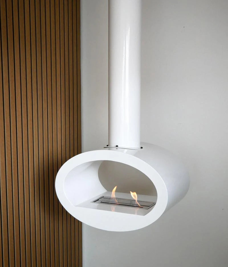 Toronto Blanco - Chimenea bioetanol colgante