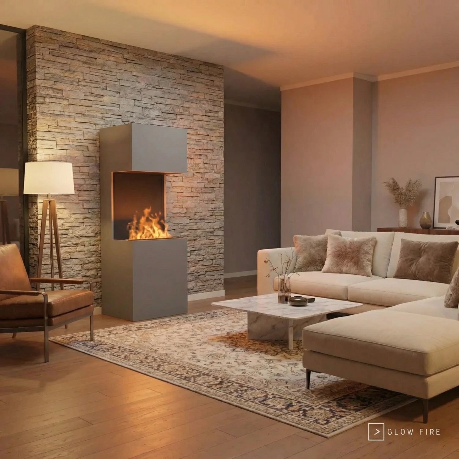 Chimenea híbrida Beethoven – Gris