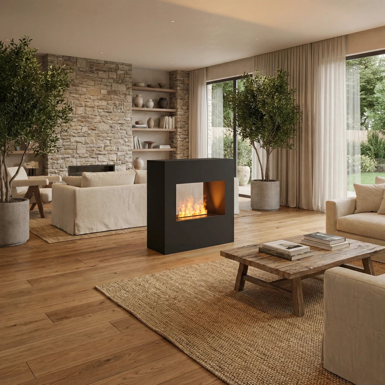Chimenea híbrida Goethe – Negro