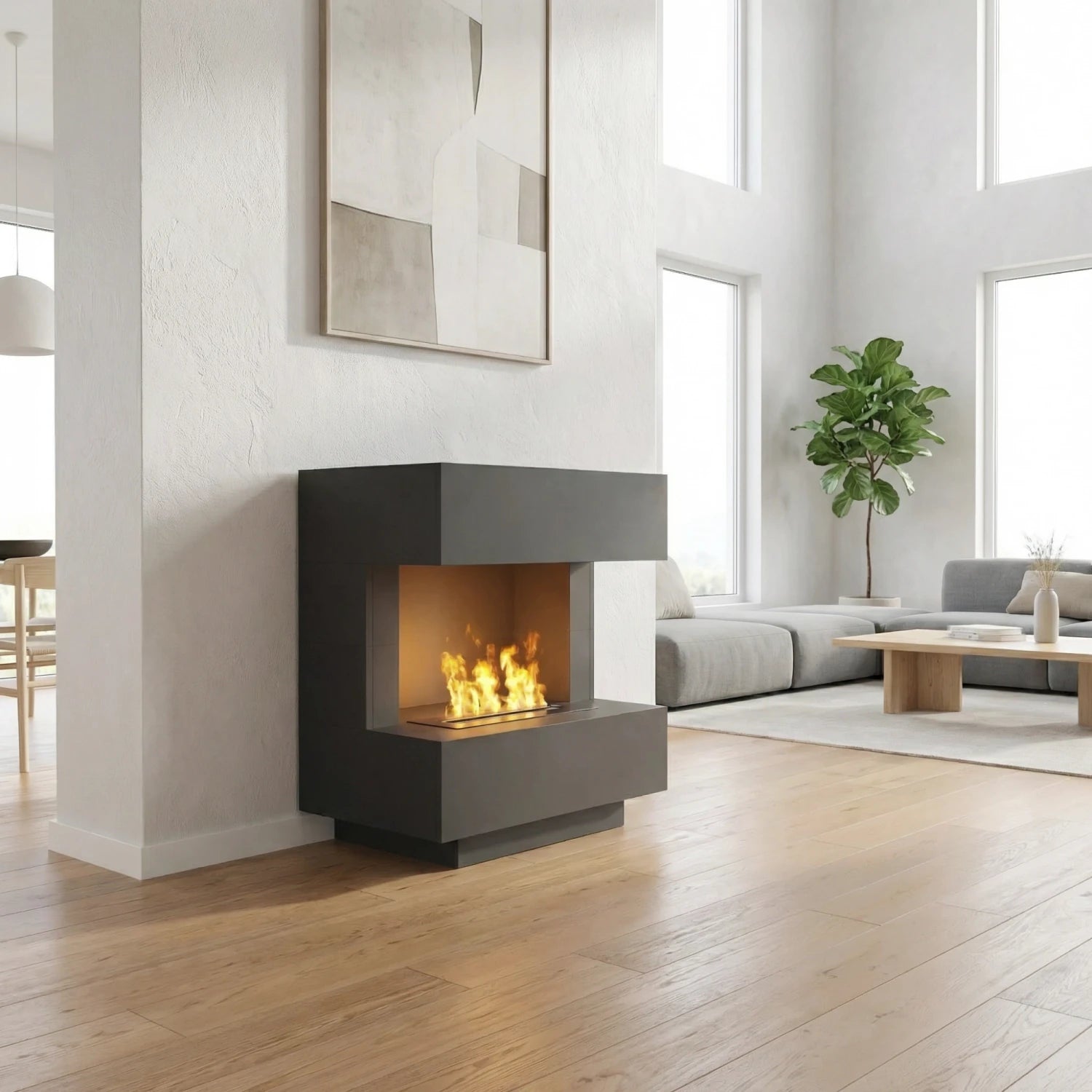 Chimenea híbrida Kleist – Negro