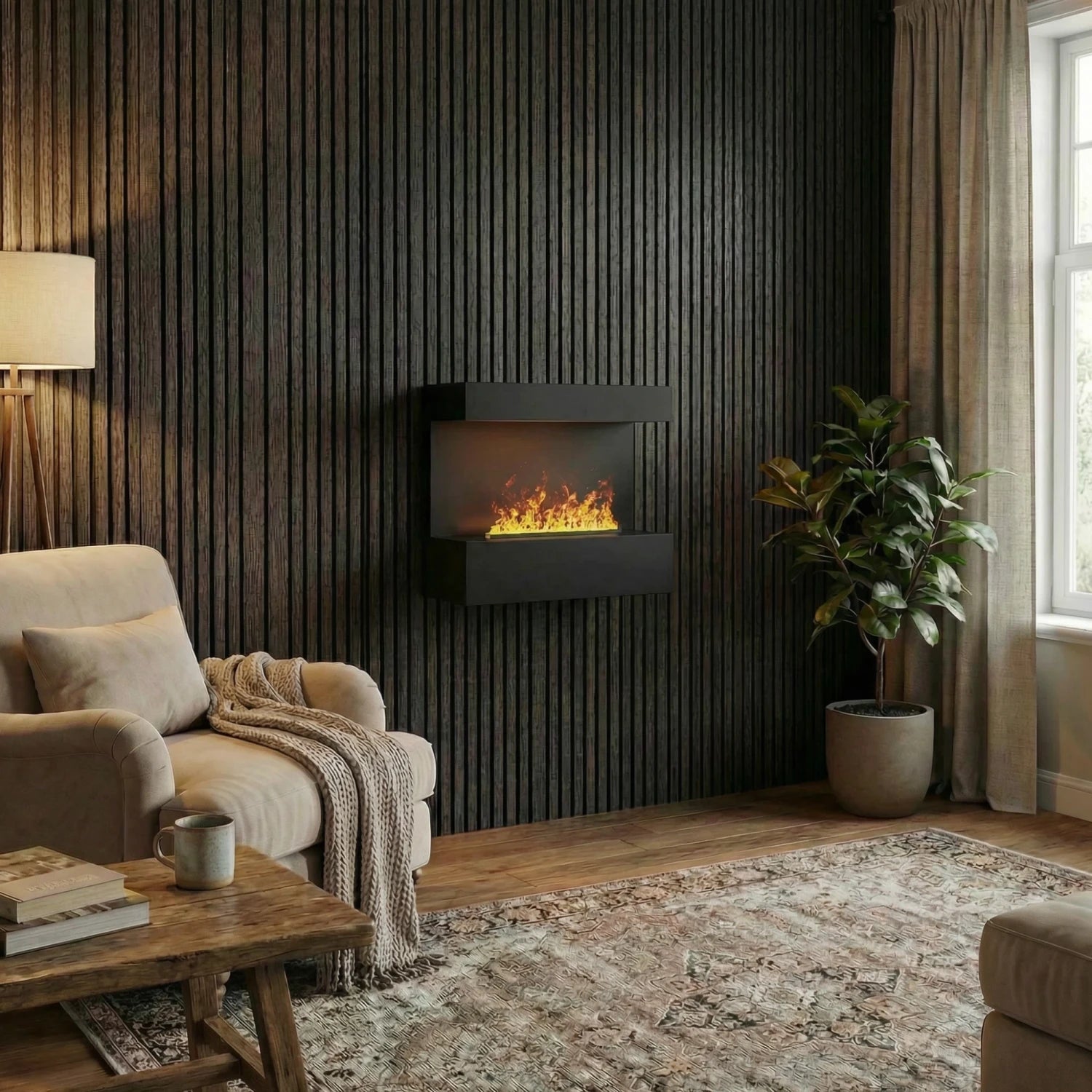 Late chimenea vapor de agua - Negra