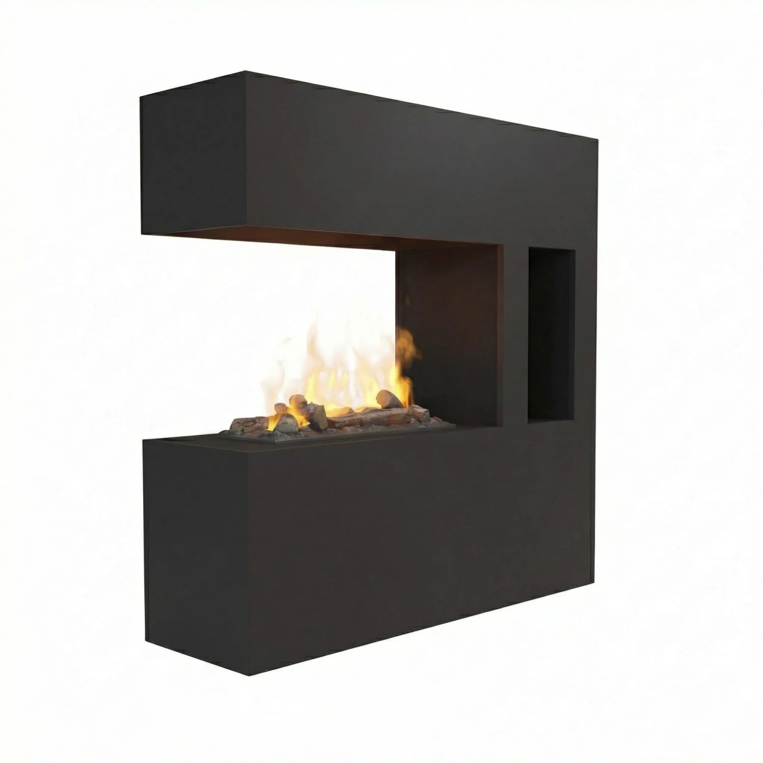 Chimenea híbrida Schiller Pocket – Negro