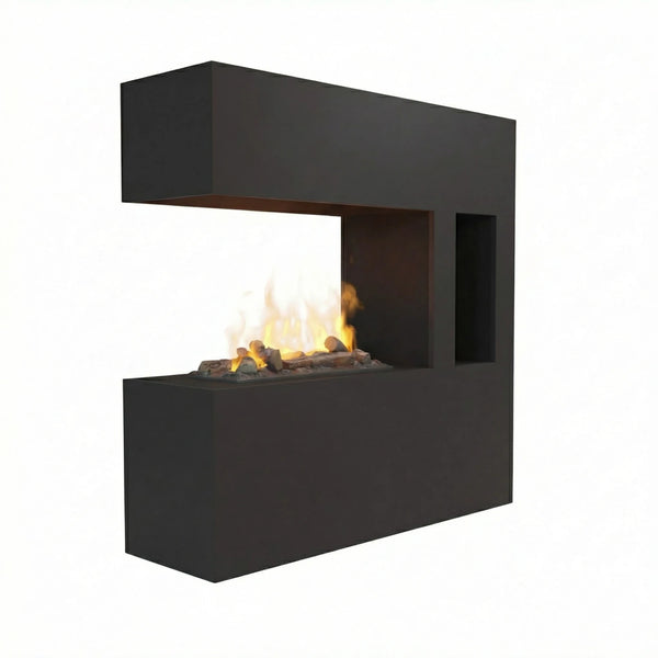 Chimenea híbrida Schiller Pocket – Negro