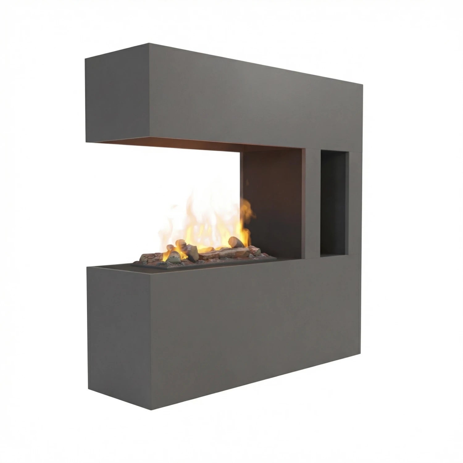 Chimenea híbrida Schiller Pocket – Gris