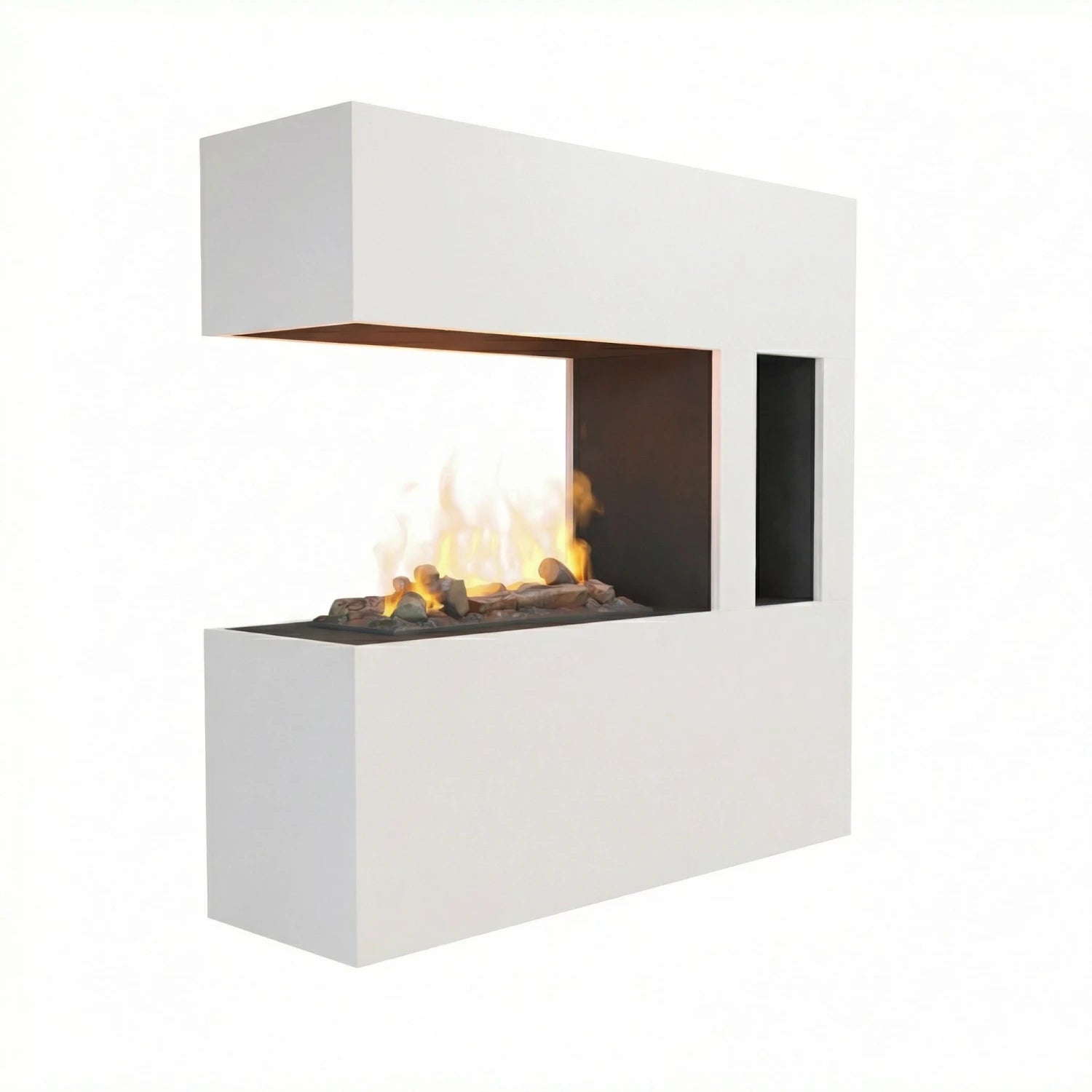 Chimenea híbrida Schiller Pocket – Blanco