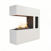 Chimenea híbrida Schiller Pocket – Blanco