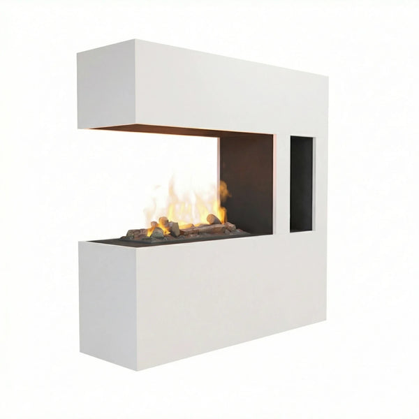 Chimenea híbrida Schiller Pocket – Blanco