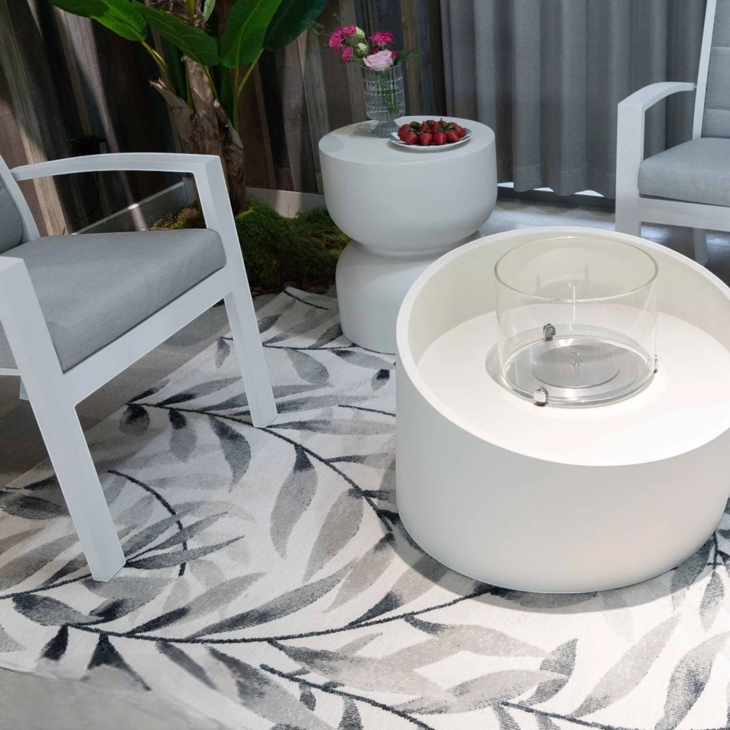 TORRE Columna de Bioetanol – Blanco Crema