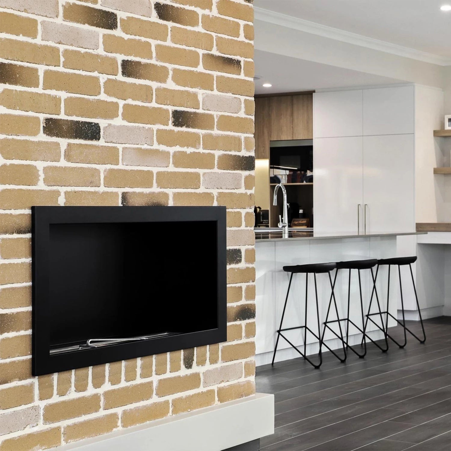 Icon Fires Slimline Firebox SFB1350 negro