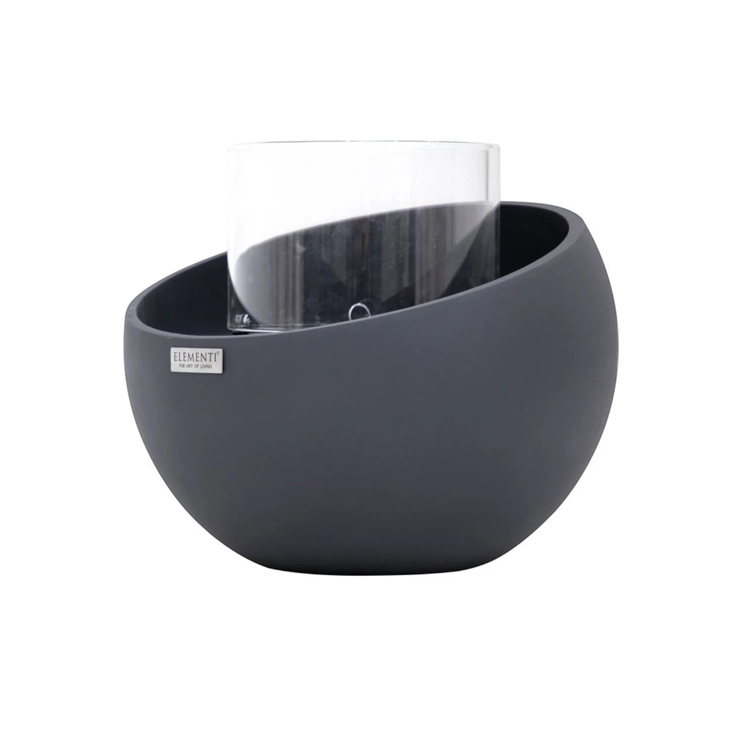 FIRENZE Cuenco de Bioetanol S – Negro Pizarra