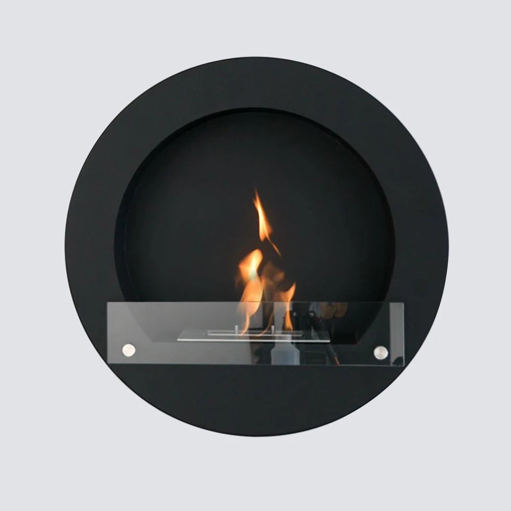 Chimenea bioetanol redonda - Negro