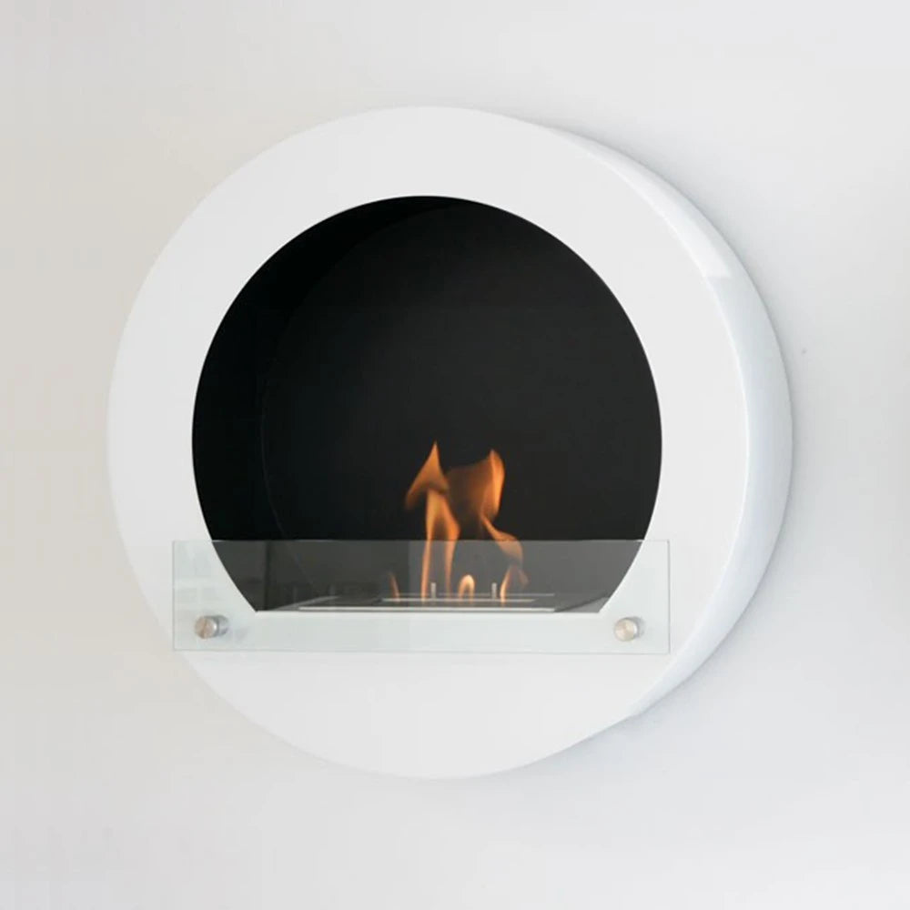 Chimenea bioetanol de pared redonda