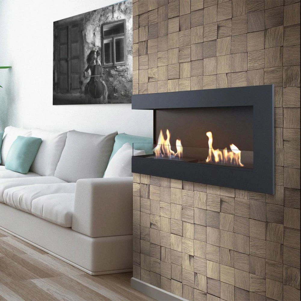 Chimenea bioetanol esquina izquierda - 120 cm