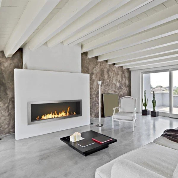 Icon Fires Slimline Firebox SFB1650 acero