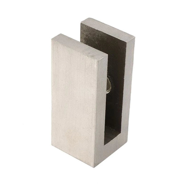 Soportes cuadrados para vidrio - acero