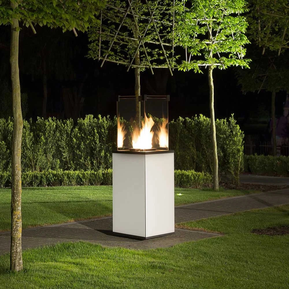 Calefactor de gas exterior deluxe - blanco